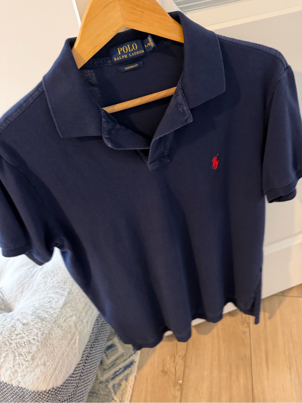 Ralph Lauren Navy Polo with Red Pony Logo
